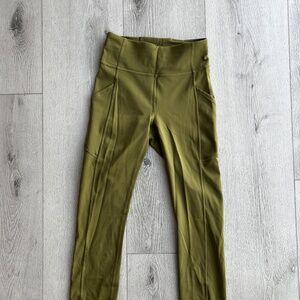 Lululemon Invigorate High Rise Legging Vista Green - Resale (Like New)